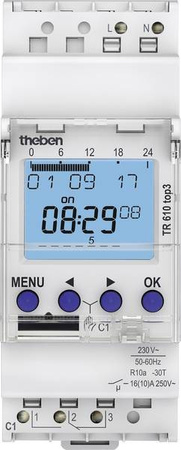 Theben TR610 top3 Wochen- Zeitschaltuhr mit App-Programmierung TH-6100130