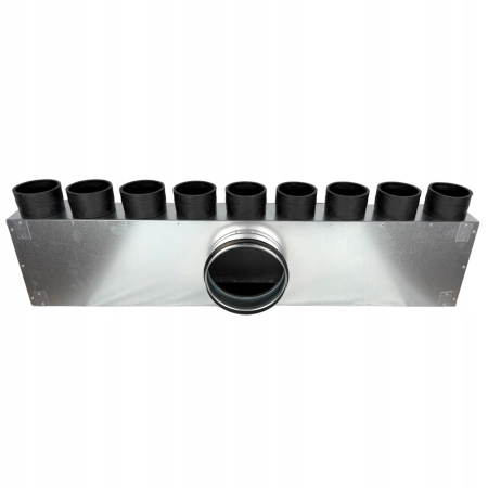 Lüftungsverteiler Verteilerkasten 9x75 Ø160 Wohnraumlüftung Luftverteiler E-KRR-9X75/160-OC (0+9+0)