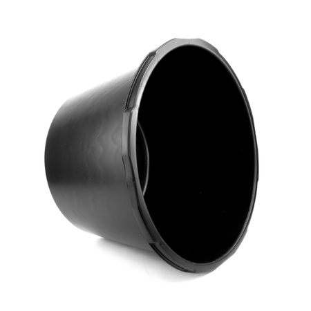 Mörtelkübel 65L Mörtelwanne Baueimer Mörtelkasten pflanzkübel Mörteleimer Kübel für Mörtel Beton Kleber widerstandsfähig aus PP/PE-Regranulat Zementkübel rund schwarz DV-5657