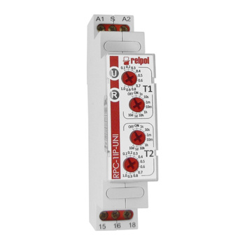 Zeitrelais 1P 12-240V Multifunktionsrelais Relais Time Relay RPC-1IP-UNI Relpol 0455