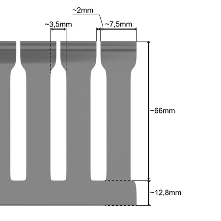 Verdrahtungskanal Kabelkanal mit Deckel Länge 1m Installationskanal verschiedene Größen Wahl 0609 0647 0586 0593 0722 E64