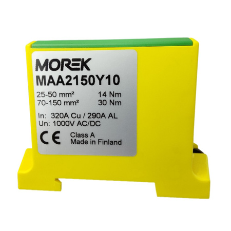 Morek Hauptleitungsklemme Anschlussklemme 25-150mm² 2xAl/Cu OTL 150-2 gelb-grün MAA2150Y10