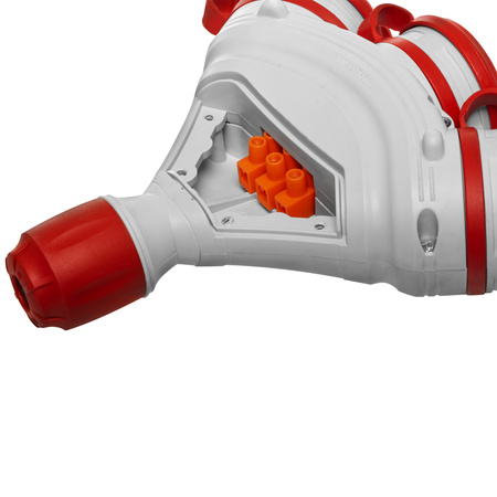 Dreifach-Steckdose Schuko IP44 3×2P+E 16A Grau-Rot 250V GN-X3/44S EXTREM W-01163