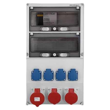 Stromverteiler eXT 32A 2x16A 4x230V Baustromverteiler Doktorvolt DV-2285-D