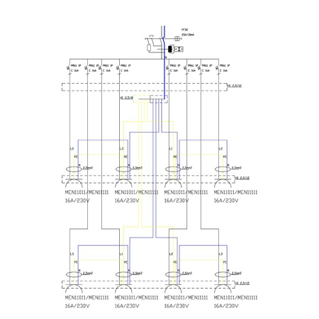 Stromverteiler TD-S/FI 8x230V Fi-Schalter 25A 30mA 2-Polig TYP A Doktorvolt DV-2824-D