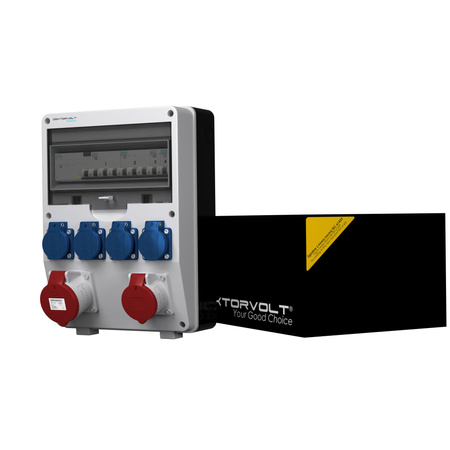 Stromverteiler pTD-S/F 32A 16A 4x230V I SIEMENS und MENNEKES Doktorvolt DV-4869-D