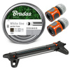 Set Gartenbewässerung Bradas Gartenschlauch ⅝” 30m + 2x Bradas Schlauchverbinder + Gardena Rasensprenger AquaZoom L 350 m² DVZ-0003