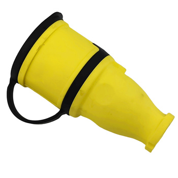 Gummikupplung 16A 230V 2P+E Steckdose Kupplung gelb 3101-304-0700