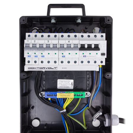 Baustromverteiler Stromverteiler TD-S/FI 16A 32A 4x230V SKH Kabel 5x4mm2 Doktorvolt 6794