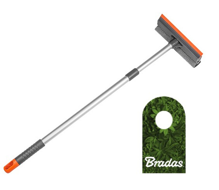 Fensterwischer 8" Teleskop 60-95cm mit Schwamm Abziehlippe BRADAS ES2110