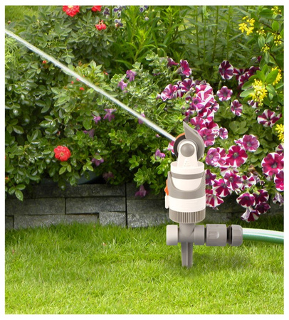 4 Funktionen Kreisregner 350m² Impulsregner Rasensprenger WHITE LINE Bradas WL-Z01