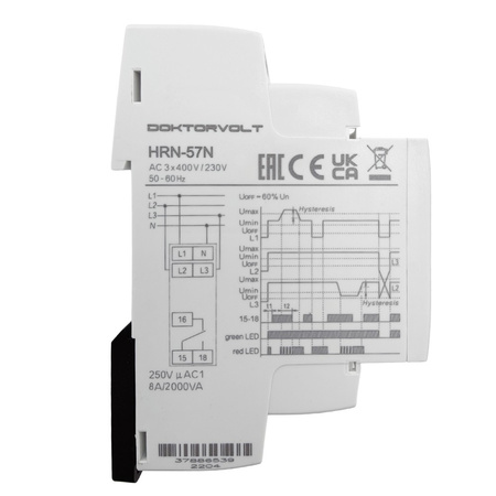 ELKO Relais für Spannungsüberwachung 3-Phasen Überwachungsrelais HRN-57N