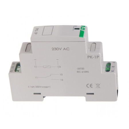 Elektromagnetisches Relais Schaltkontakte F&F PK-1P-230V