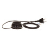 Anschlusskabel mit Fußschalter PWN-2 3m 2x0,75 mm² mit Flachstecker 250V 16A Schwarz W-10150