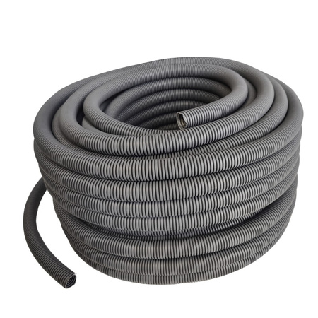 EM GROUP Wellrohr mit Zugdraht halogenfrei ungeschlitzt 750N Ø32mm 50m FEPCTAF3250