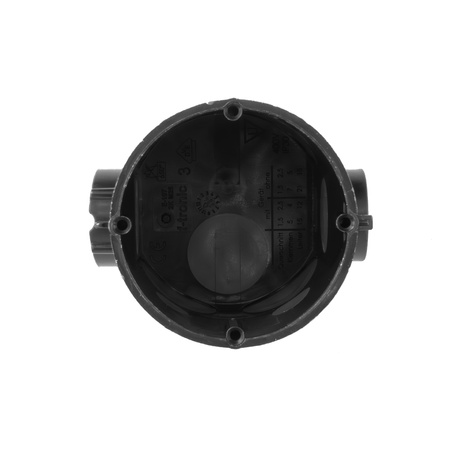 F-tronic Unterputzdose Hohlwanddose 25 Stück 2xM20 2xM25 Gerätedose winddicht Elektronikdose schwarz VDE 732 E1072K