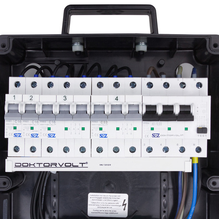 Baustromverteiler Stromverteiler TD-S/FI 16A 32A 4x230V SKH Kabel 5x4mm2 Doktorvolt 6794