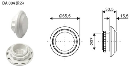 Ausgeglichener Druck Einsatzelement für Gehäuse HYDRA DA 084 1660