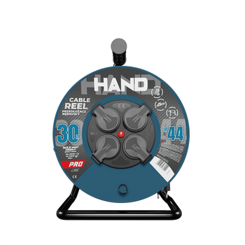 Kabeltrommel HAND PRO 30m 4x Steckdosen 230V IP44 H05RN-F 3x2,5 mm² W-96318
