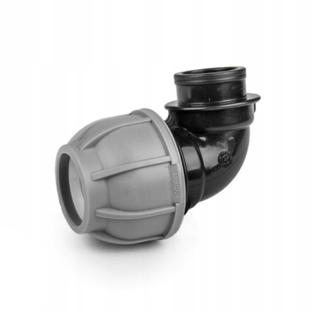 PE-Rohrwinkel 25 mm 90° Innengewinde 1/2" DSRA10K25F12