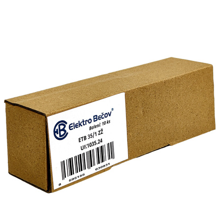 Hauptleitungsklemme Anschlussklemme ETB 35/1 Al/Cu Universalklemme elektroinstallation 2 Löcher Elektro Becov UK1035.24