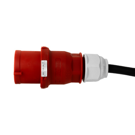 Baustromverteiler 2x16A 32A CEE 4x230V Mobilverteiler mit Griff und Kabel mit 32A CEE-Stecker Stromverteiler Doktorvolt DV-1420-F