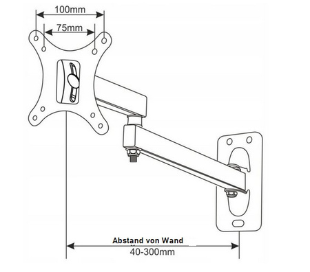 TV-Halterung Wandhalterung Fernseher LED/LCD 13-27" 20KG vertikale/horizontale CV-29