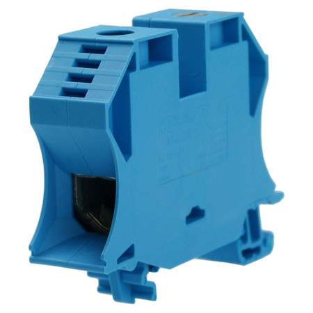 WDU 35N BL Durchgangs-Reihenklemme Schraubanschluss 35mm2 500V 125A blau Weidmüller 1040480000