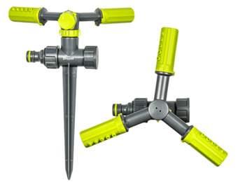 3-Arm Kreisregner mit Erdspieß Sprinkler bis 109m² Bewässerung Rasensprenger LIME LINE BRADAS LE-6107