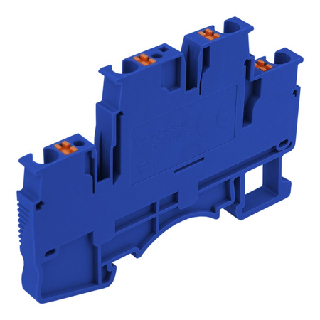 Reihenklemme 2.5mm2 4 Leiter Doppelstockklemme Etagenklemme Blau DSKK2.5-01P-12-00A