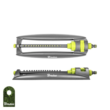 Viereckregner Rasensprenger mit 16 Düsen bis 312m² Regner Sprinkler LIME LINE Bradas LE-6301