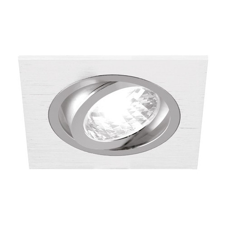 Einbaustrahler GU10 ALUM D WHITE/CHROME IDEUS 03217