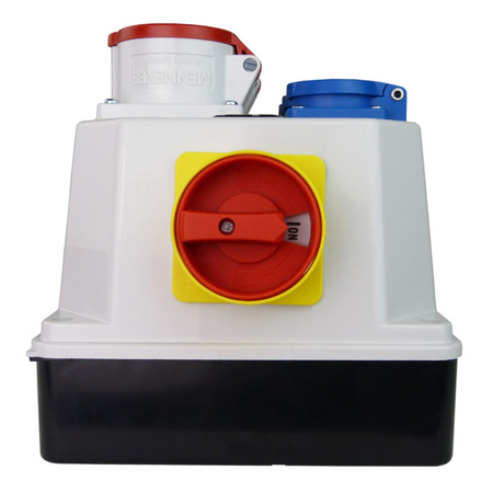 Stromverteiler BAU 2x16A 3x230V mit Trennschalter 0-1 32A Doktorvolt® DV-9771-D