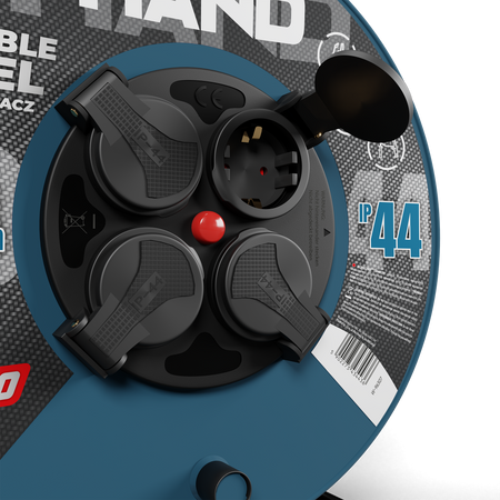 Kabeltrommel HAND PRO 50m 4x Steckdosen 230V IP44 H05RN-F 3x1,5 mm² W-96307