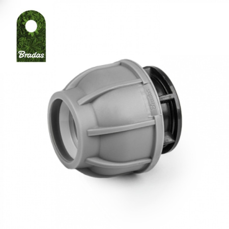 Endkappe für PE Rohre Verschraubung 25mm PN10 BRADAS DSRA10Z25