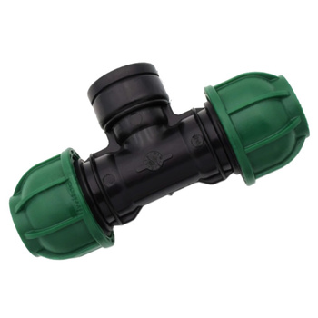 Bradas T-Stück für PE-Rohr Klemmverbinder 32mm mit Innengewinde 1" DSRAIQT32GW1