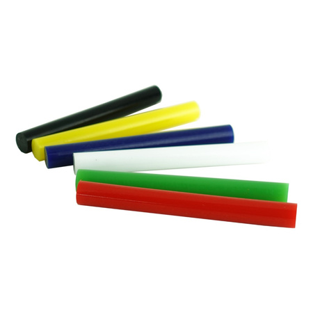 Heißklebesticks Klebepartonen bunt 11mm 12 Stück G20115