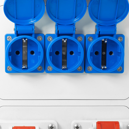 Baustromverteiler 1x32A 1x16A CEE 400V 2x16A 230V Wandverteiler LS-Schalter Schuko IP44 BALS BL89070