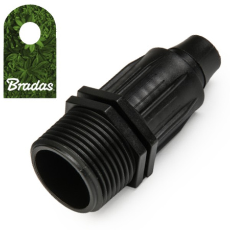 Verbinder auf 16mm PE Rohr Fitting Kupplung AG 3/4" Bradas DSWAQJ-L16M34