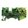 Schutzleiter-Reihenklemme 4mm2 3-Leiter gelb-grün Erdungsklemme DS4-TW-PE-01P-1C-00A