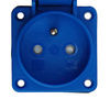 Einbausteckdose 230V 16A IP54 Steckdose Anbausteckdsoe blau französisches System TpE 3101-326-0900