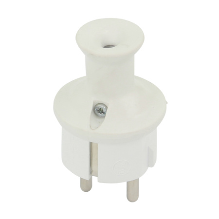 Zerlegbar Stecker 230V 16A Uni-Schuko weiß W-10116