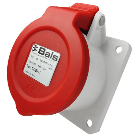 Bals CEE Anbausteckdose gerade 16A 5P 400V Einbausteckdose QUICK-CONNECT 1320011 IP54 OEM-1320011