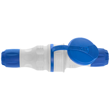 Anschlussset mit Stecker WT-54 und Kupplung GN-44 250V Schuko grau-blau W-98864