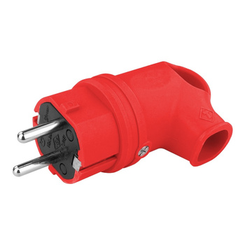 Gummistecker mit Griff 16A 230V Stecker rot 8932