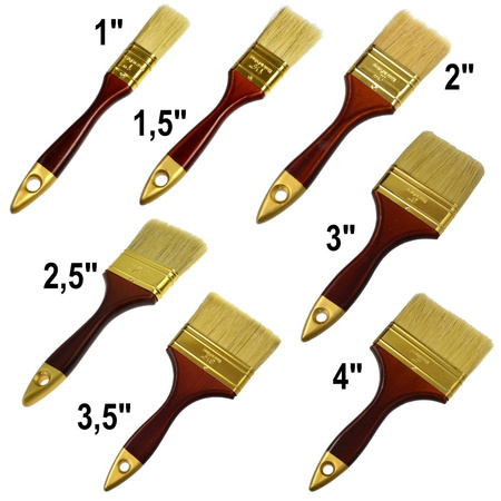 Flachpinsel 1'' 1,5'' 2'' 2,5'' 3'' 3,5'' 4'' PROFI universal Profi-Pinsel