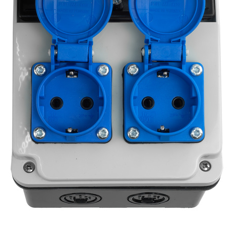 Baustromverteiler Wandverteiler Stromverteiler XS-S/FI 2x230V Siemens Schutz Komplett DV-5527-D