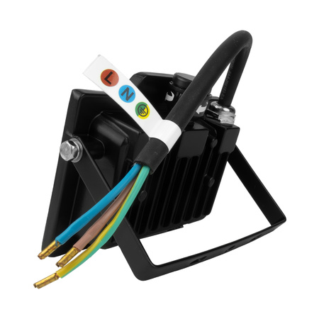 LED Außenstrahler mit Bewegungsmelder 20W GTV Flutlicht schwarz IP65 Außenwandstrahler 2000lm GT-GCR20W-64