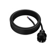 Anschlusskabel 4,5m IP44 mit geradem Stecker 250V 16A 2x1,5 mm² H07RN-F PP-40H Schwarz W-97200