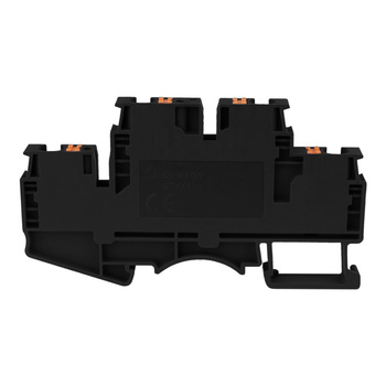 Reihenklemme 4mm2 4 Leiter Doppelstockklemme Etagenklemme Schwarz DSKK4-01P-13-00A(H)